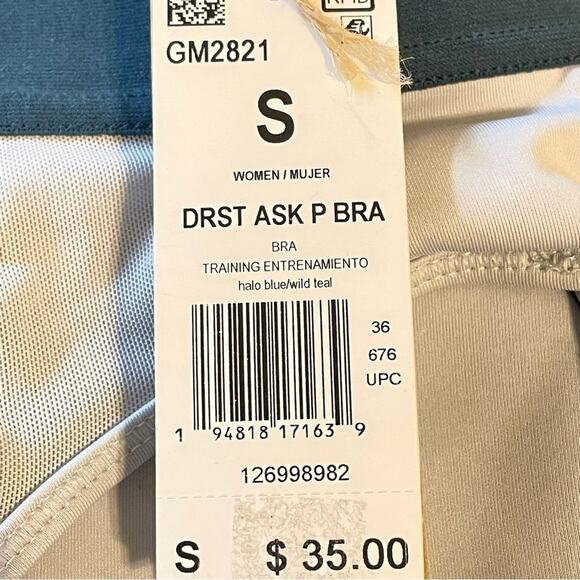 Adidas Don’t Rest Alphaskin Padded‎ Sport Bra Small NWT - Picture 4 of 8